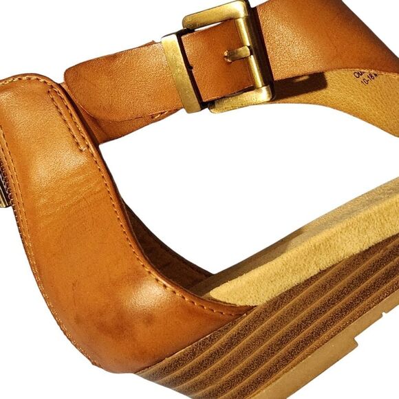 🇬🇪🔹️Kenneth Cole Reaction Great Mate 2 Bead & Zipper Wedge Sandals Size 8 - Picture 9 of 12